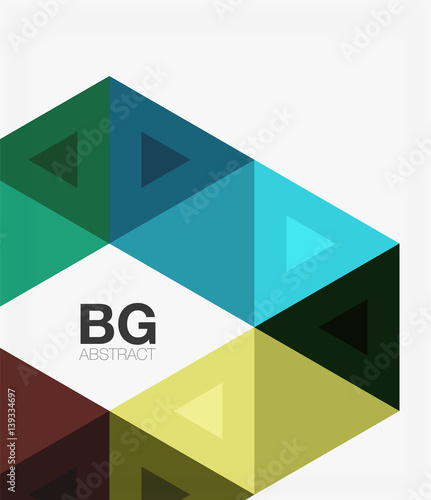 Vector abstract colorful triangle repetition