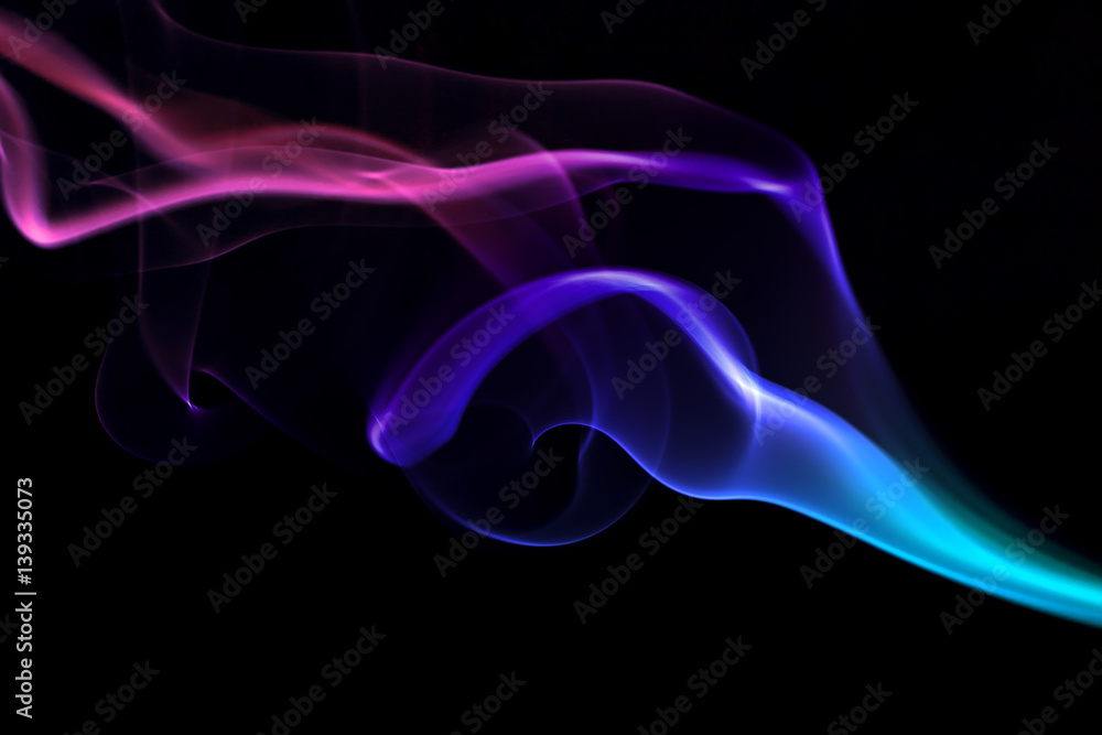 Movement of smoke full color.