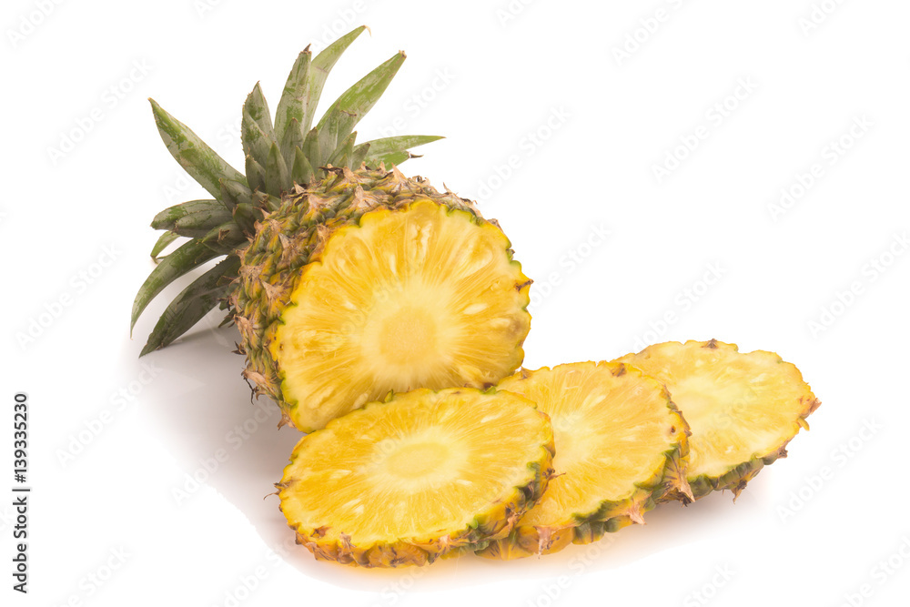 Pineapple isolated no white Background Pineapple isolated no white Background