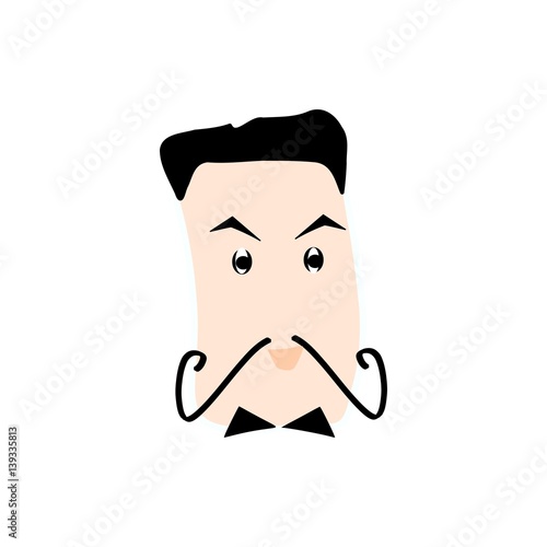 Homme moustachu