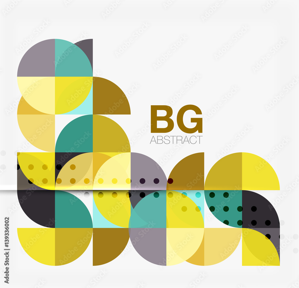 Vector geometric circle abstract background Vector geometric circle abstract background