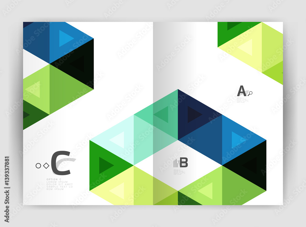 Modern business brochure or leaflet A4 cover template Modern business brochure or leaflet A4 cover template