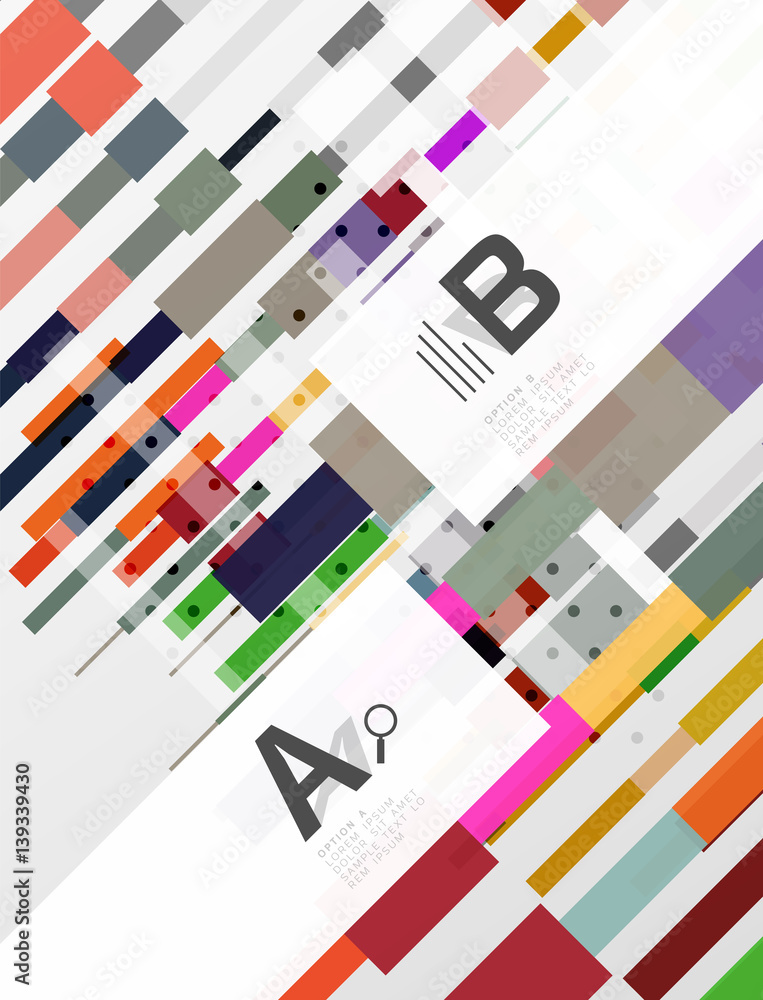Geometrical abstract background with infographics Geometrical abstract background with infographics