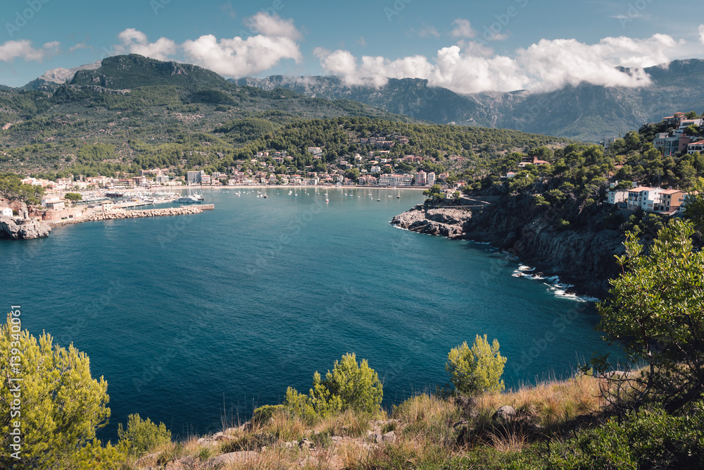 Obraz premium port de soller, mallorca spain