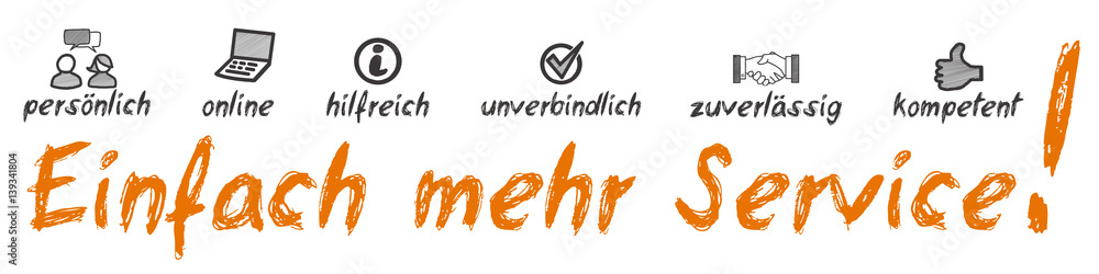 Obraz premium Einfach mehr Service!