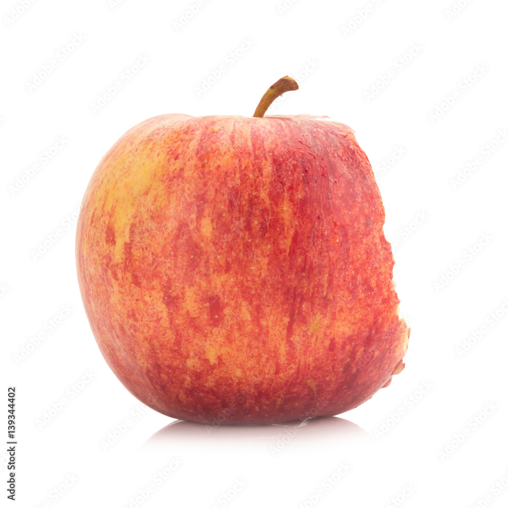 Red yellow apple isolated on white background Red yellow apple isolated on white background