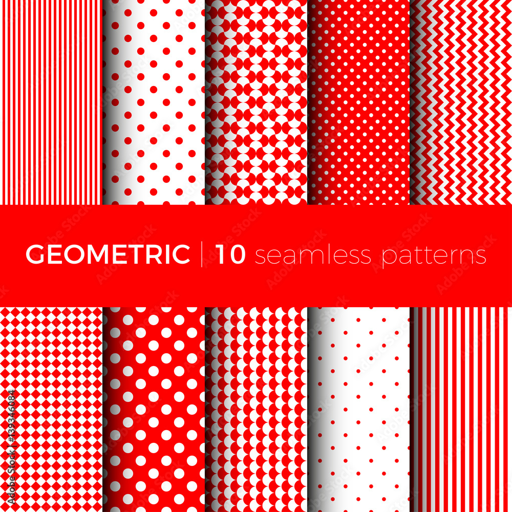 Geometric seamless patterns Geometric seamless patterns
