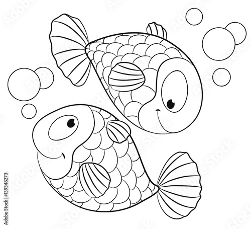 Sternzeichen Fische Vektor-Illustration