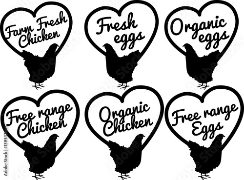 chicken and eggs, farm fresh and free range