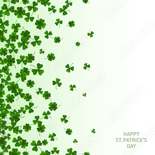 Saint Patrick s Day Vertical Banner with Clovers