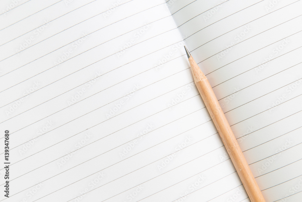 Blank notebook with pencil on wooden table, business concept. Blank notebook with pencil on wooden table, business concept.