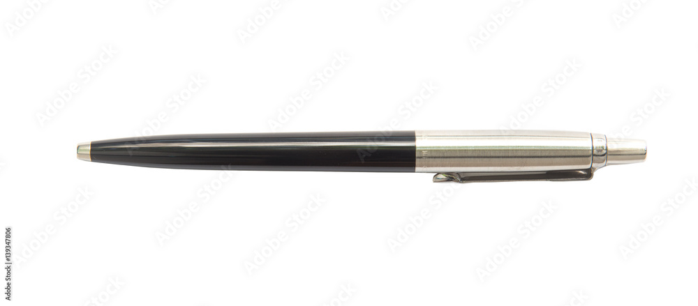 Metal pen isolated on white background. Metal pen isolated on white background.