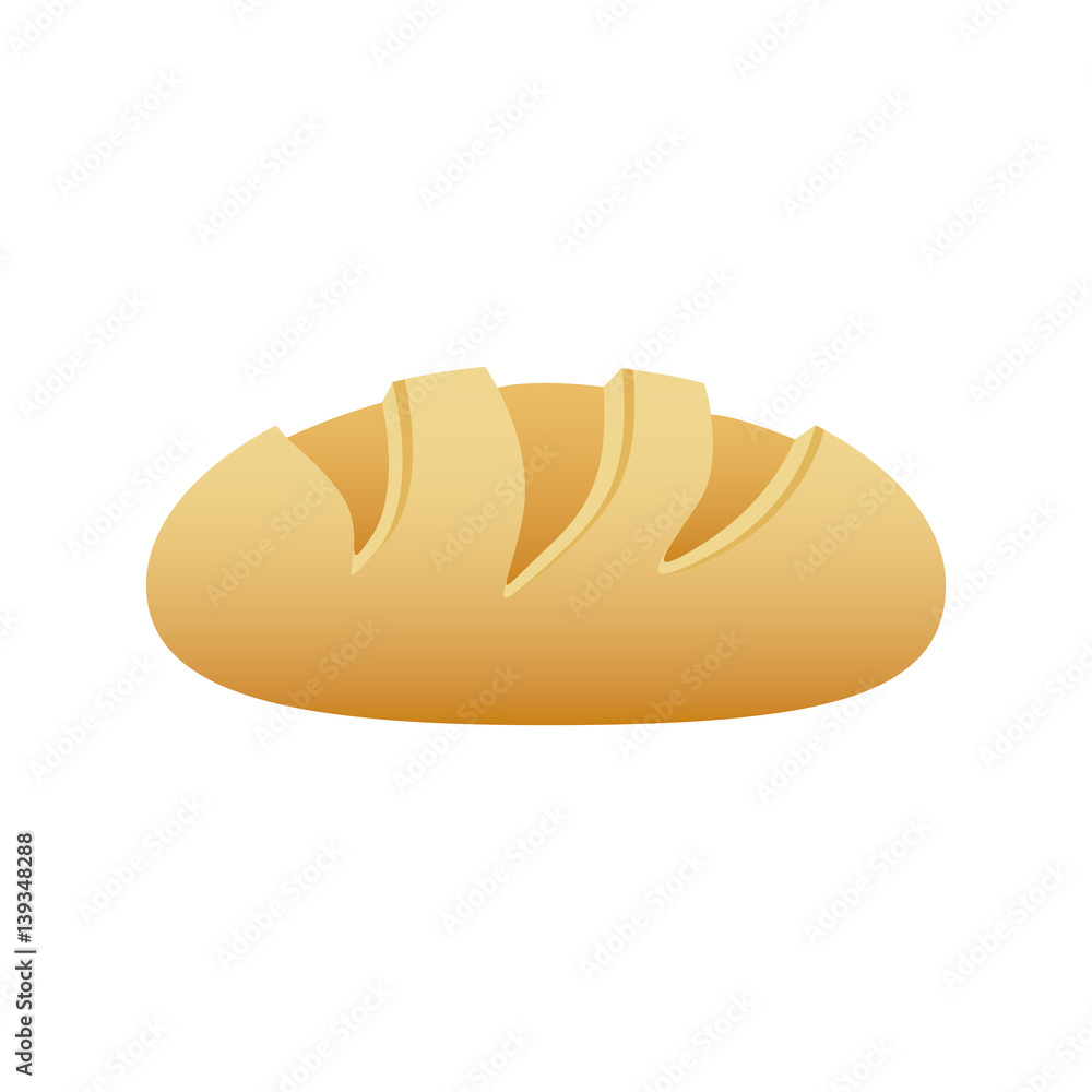 realistic picture homemade bread food icon vector illustration realistic picture homemade bread food icon vector illustration