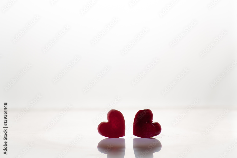 Fototapeta premium icy heart background for valentine card romantic letter