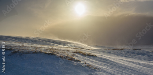 Blizzards into the sunset - breathtaking Iceland in winter - amazing landscapes, storms and blizzards - photographers paradise