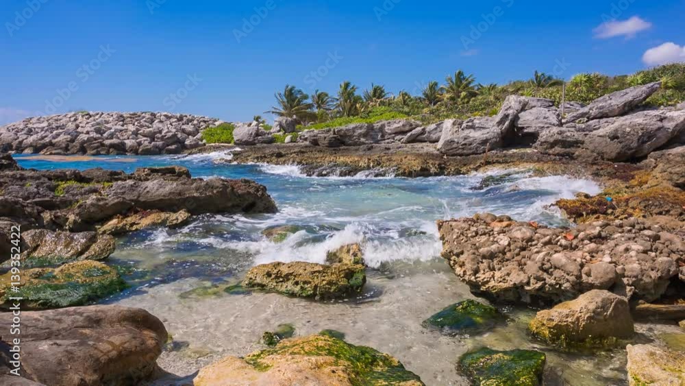 Caribbean beach in Mexico Caribbean beach in Mexico