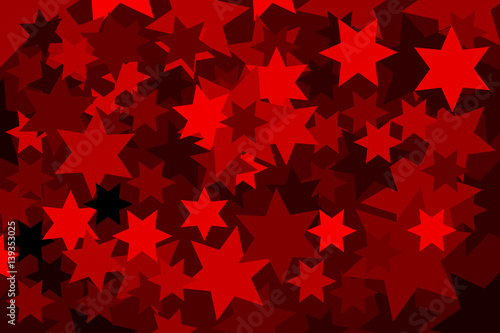 star - abstract geometric red background