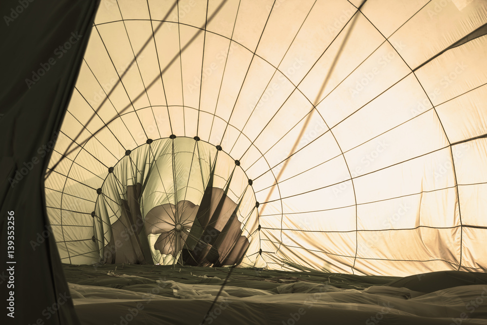 Obraz premium inside of hot air balloon