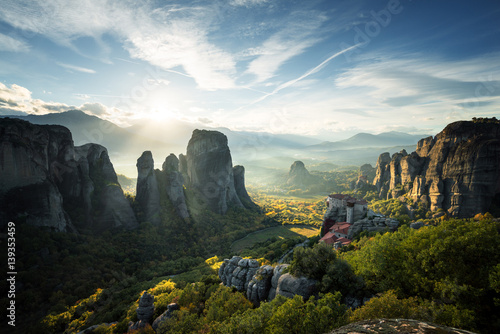 Meteora monasteries in Greece