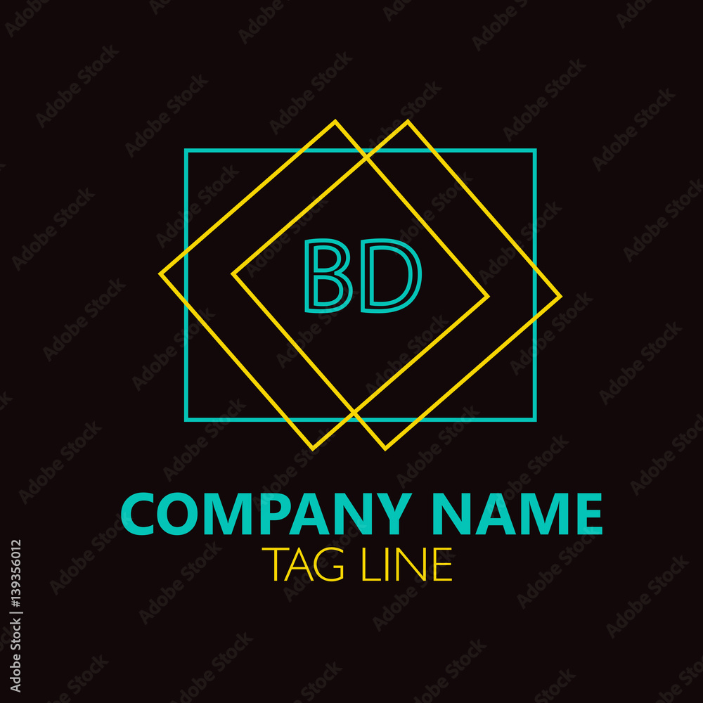 BD Letter Logo Design.Sign.Symbol BD Letter Logo Design.Sign.Symbol