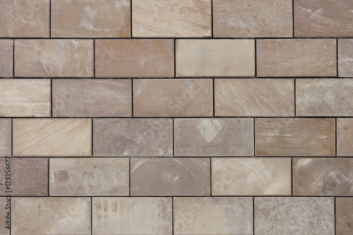 Wallpaper Mural Background pattern of natural stone bricks beige Torontodigital.ca