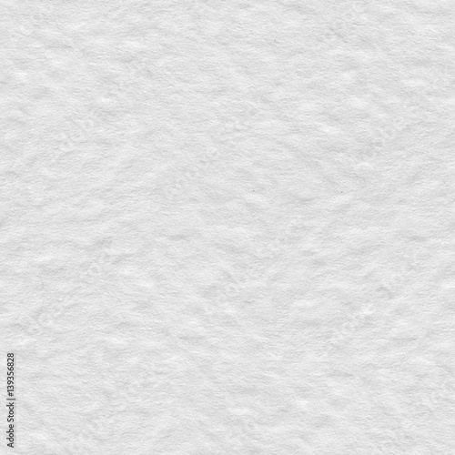Abstract white watercolor plain paper texture. Seamless square background, tile ready.
