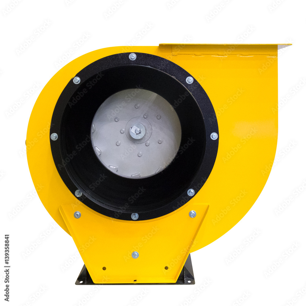 air turbine fan for ventilation and air conditioning isolated on white