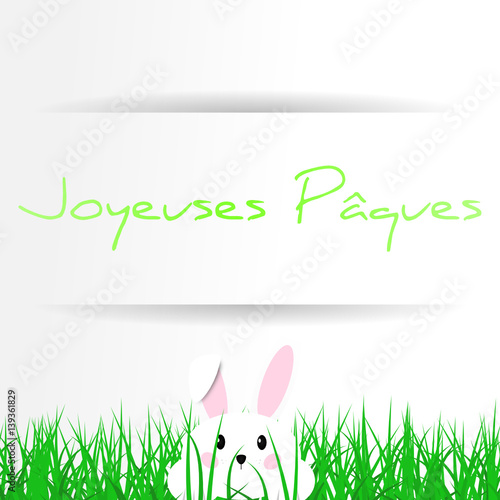 joyeuse pâques - lapin de pâques