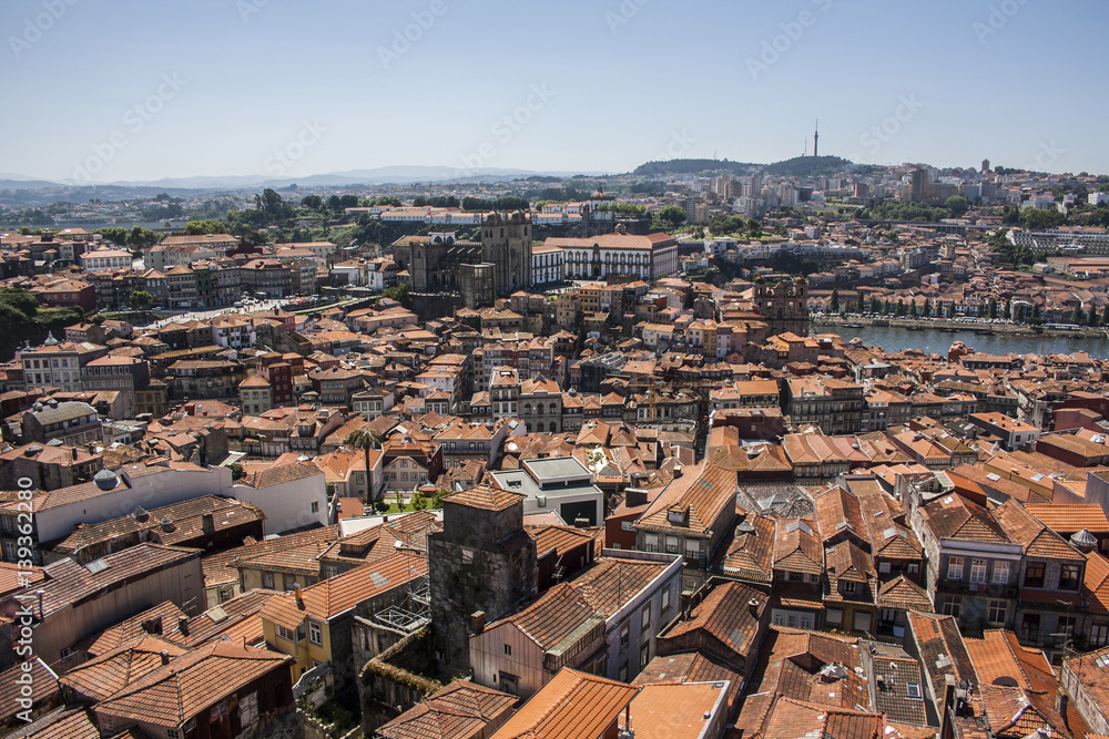 Aerial view Cityscape Porto Portugal