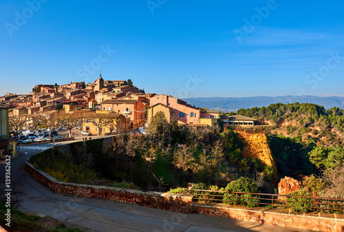 Roussillon village in France