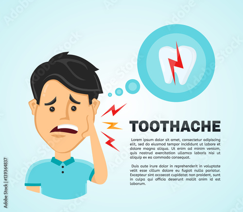 Young sick man having stomach ache, food poisoning, stomach problems, abdominal pain . Vector flat cartoon character illustration infographic. Medical concept. Angry bacteria in the stomach