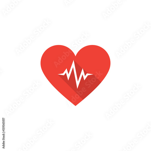 Vector heart beat icon. Healtcare concept