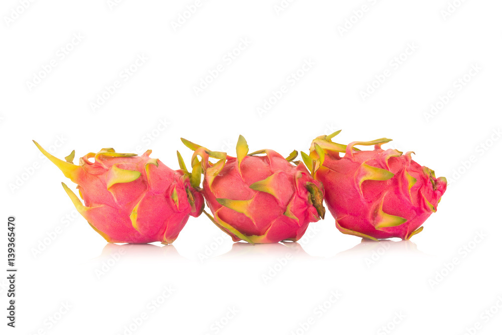 Dragon Fruit isolated against white background Dragon Fruit isolated against white background