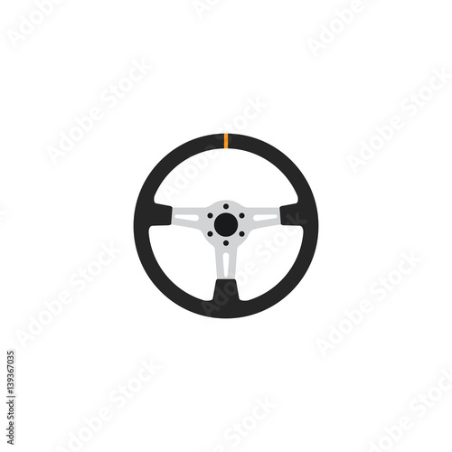 Vector steering gear icon