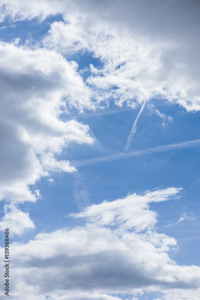 White clouds with blue sky White clouds with blue sky