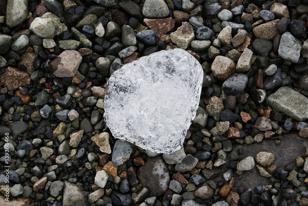 a piece of ice from the Vatnajokull glacier a piece of ice from the Vatnajokull glacier