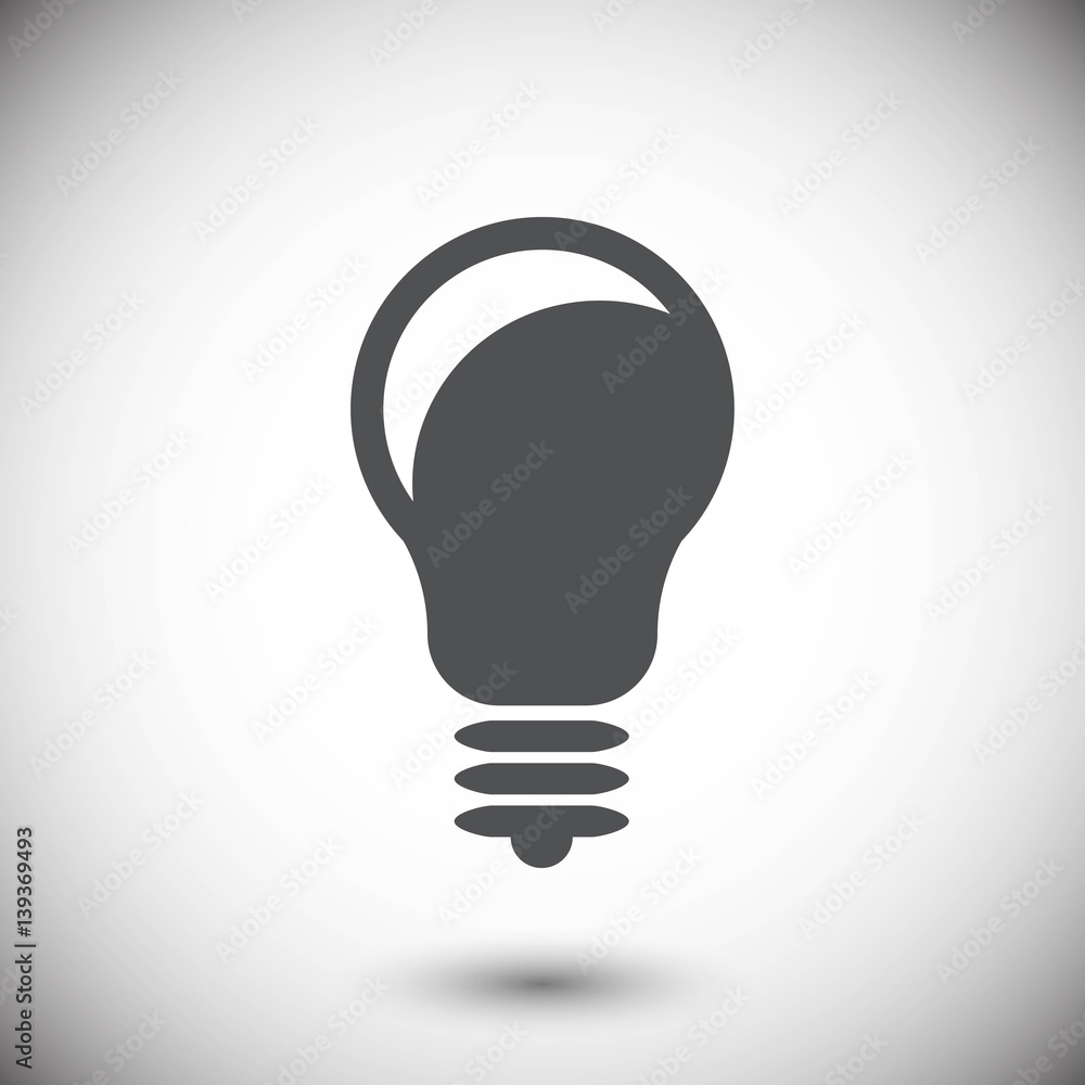 bulb icon stock vector illustration flat design bulb icon stock vector illustration flat design