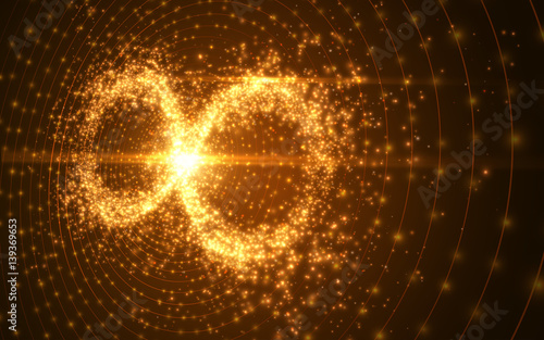 Infinity symbol background. Vector illustration