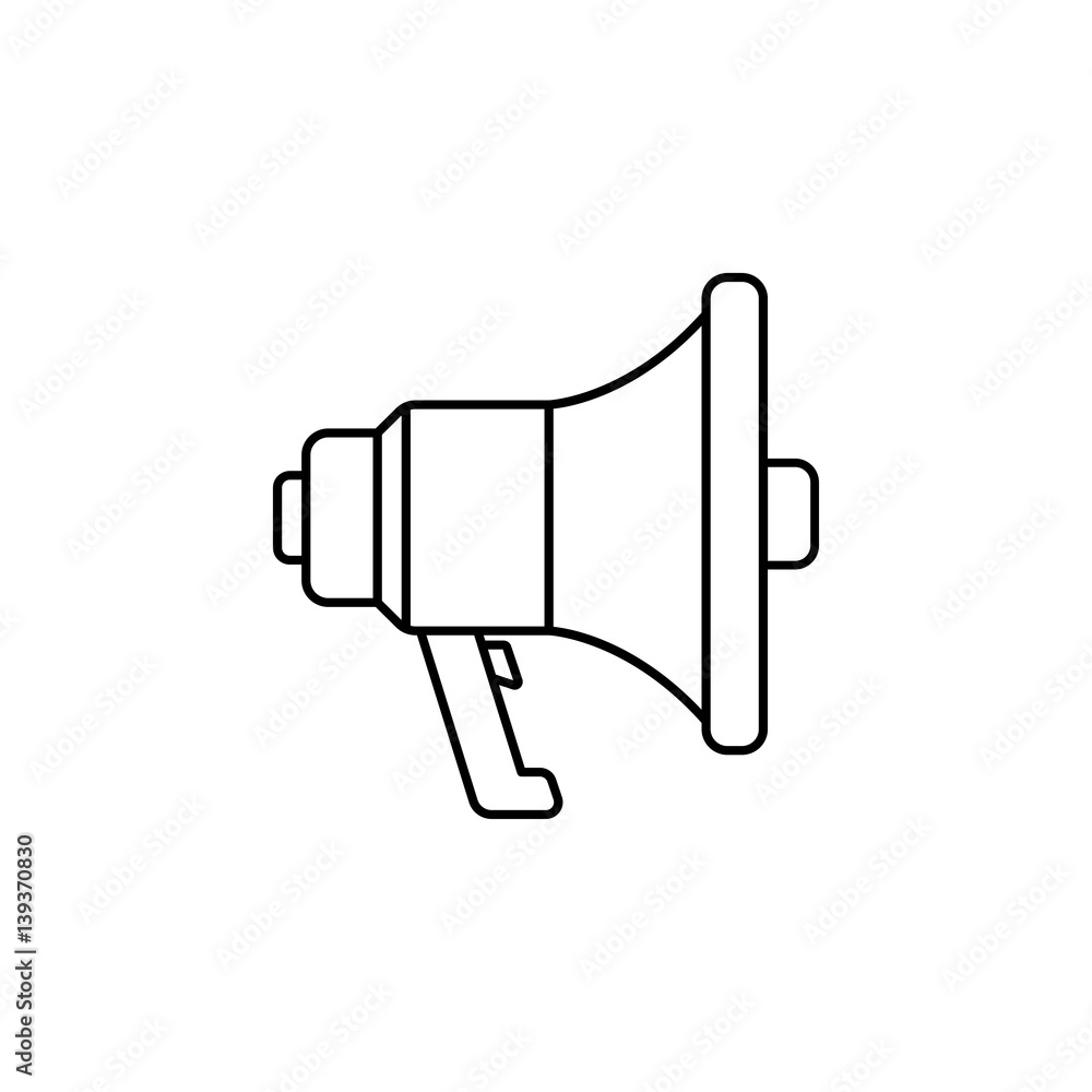Viral marketing line icon, seo & development, megaphone and loudspeaker sign, a linear pattern on a white background, eps 10. Viral marketing line icon, seo & development, megaphone and loudspeaker sign, a linear pattern on a white background, eps 10.