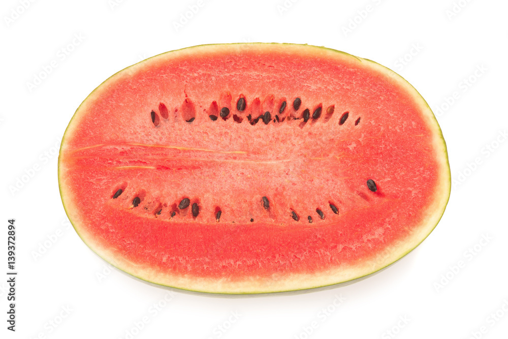 Sliced ripe watermelon isolated on white background Sliced ripe watermelon isolated on white background