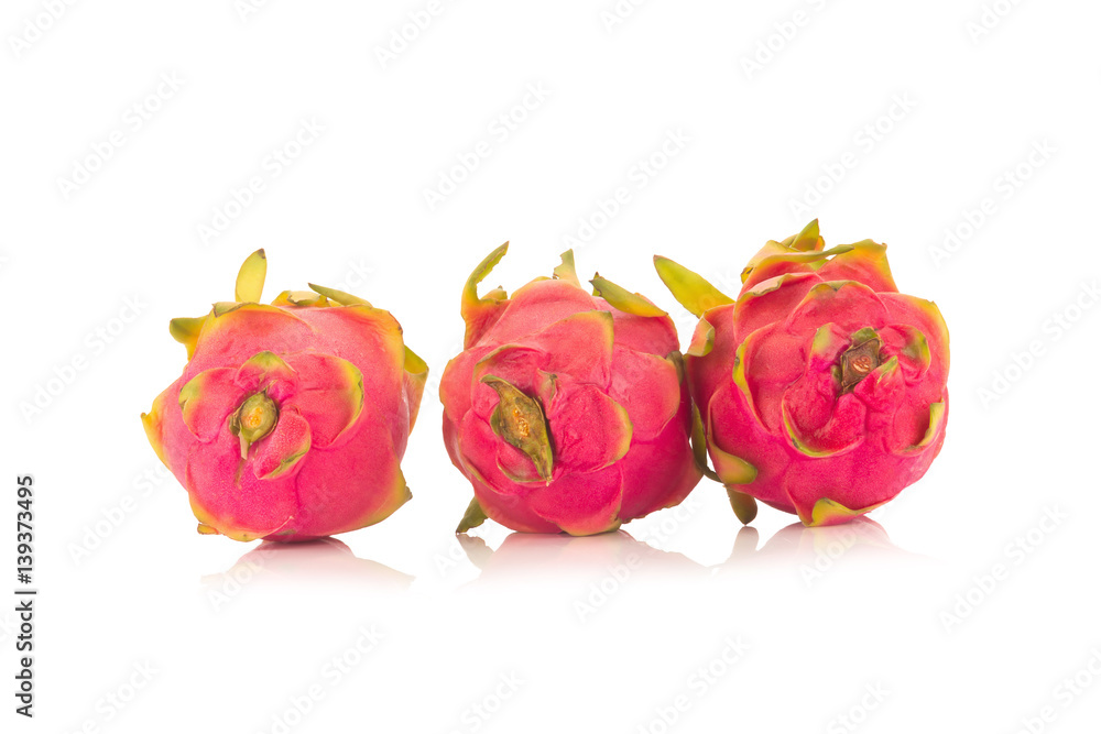 Dragon Fruit isolated against white background Dragon Fruit isolated against white background