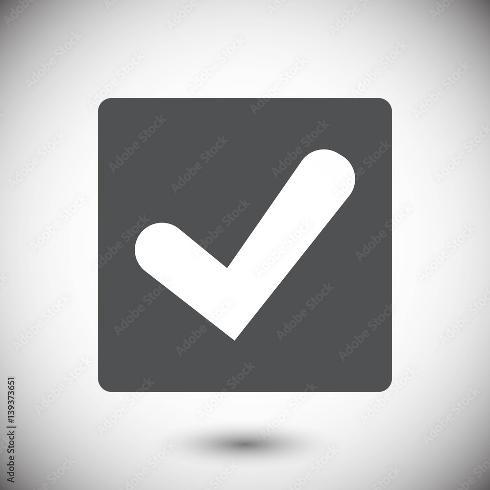 Confirm icons; vector illustration. Flat design style Confirm icons; vector illustration. Flat design style