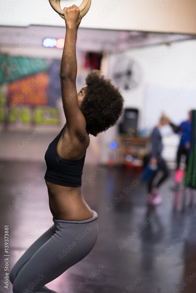 black woman doing dipping exercise black woman doing dipping exercise