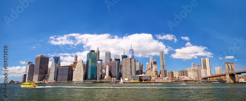 New York City Lower Manhattan skyline panorama