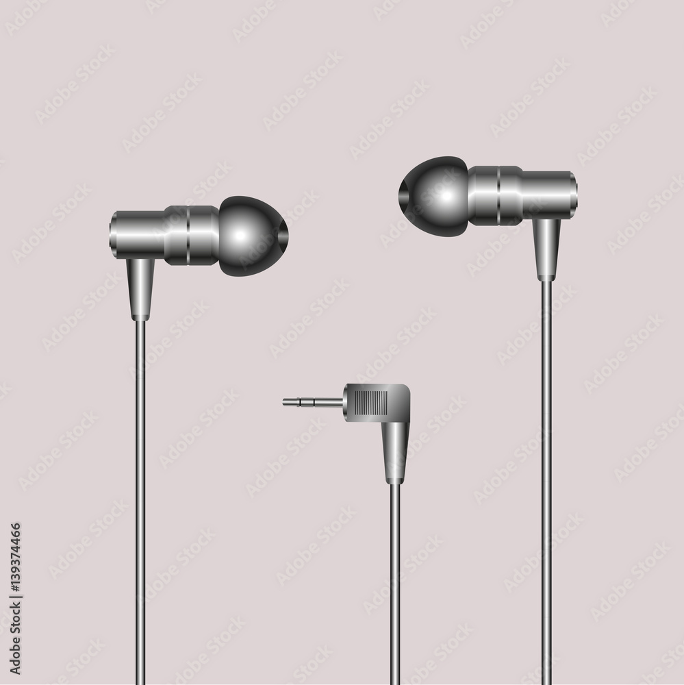 Earphones for telephone with angular jackplug Earphones for telephone with angular jackplug