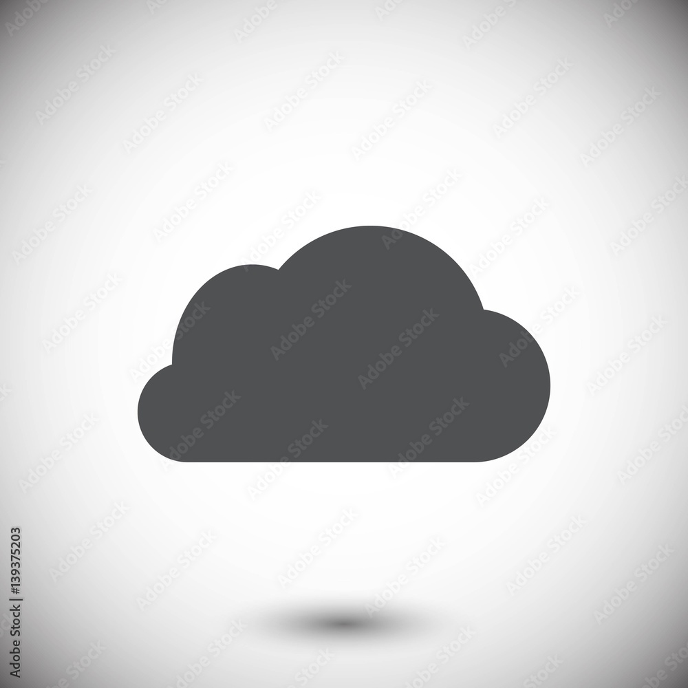 cloud icon stock vector illustration flat design cloud icon stock vector illustration flat design