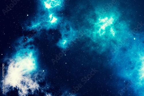 Fototapeta Naklejka Na Ścianę i Meble -  Universe star field in deep space with nebula many light years far from the Earth. Colorful background. 3d rendering