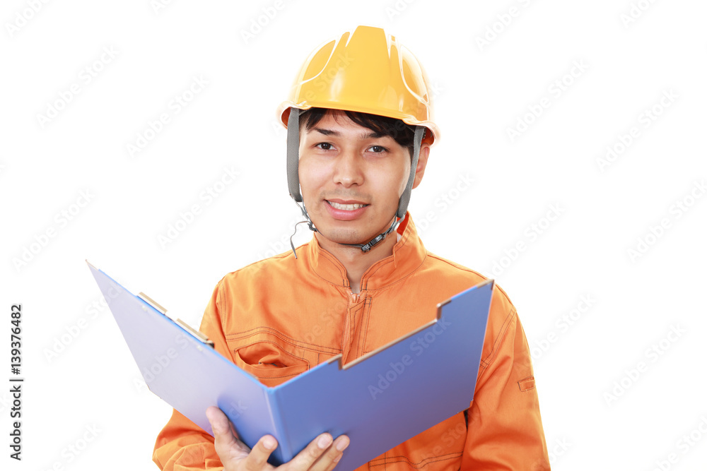 笑顔の労働者
笑顔の労働者