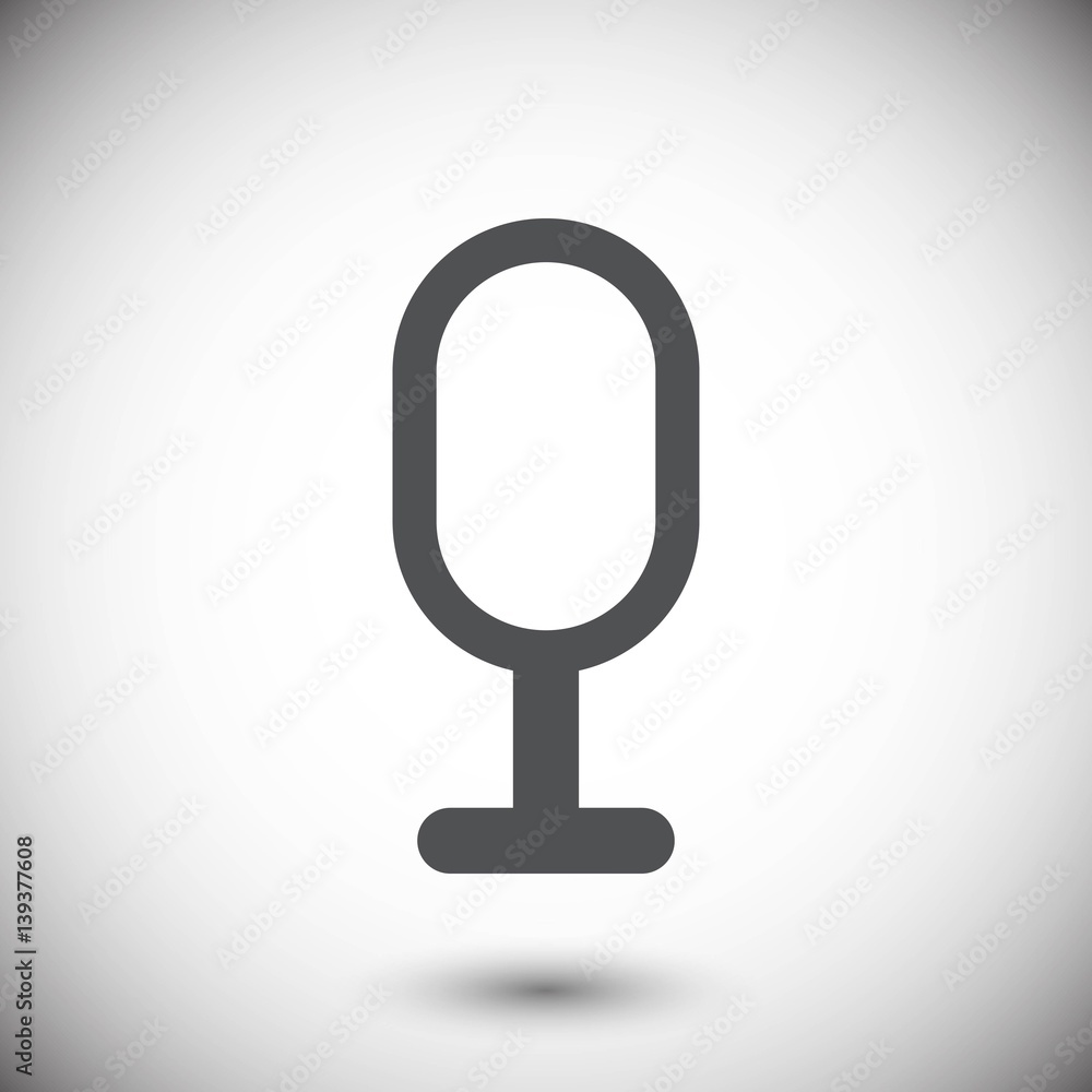microphone icon stock vector illustration flat design microphone icon stock vector illustration flat design