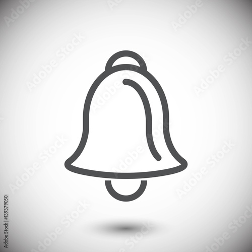 bell icon stock vector illustration flat design